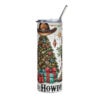 Howdy Christmas Tumbler | Western Holiday Cowboy Cheer – white right