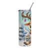 Not Jolly Before Coffee Tumbler | Funny Reindeer Cup – white right