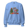 Ho Ho Ho Christmas Sweatshirt | Festive Holiday Fun – blue front
