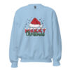 Merry Christmas Sweatshirt | Festive Holiday Cheer – blue front