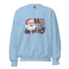 Santa Ho Ho Ho Sweatshirt | Playful Christmas Cheer – blue front
