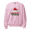 Merry Christmas Sweatshirt | Festive Holiday Cheer – pink front