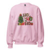 Ho Ho Ho Christmas Sweatshirt | Festive Holiday Fun – pink front