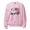 Santa Ho Ho Ho Sweatshirt | Playful Christmas Cheer – pink front
