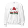 Merry Christmas Sweatshirt | Festive Holiday Cheer – white front