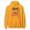 Dear Santa I Was Framed Hoodie | Funny Christmas Sweatshirt – gold front