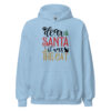Dear Santa It Was the Cat Hoodie | Funny Christmas Sweatshirt – blue front