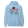 Naughty Is the New Nice Hoodie | Funny Christmas Sweatshirt – blue front
