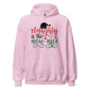 Naughty Is the New Nice Hoodie | Funny Christmas Sweatshirt – pink front