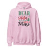 Dear Santa It Was Just a Phase Hoodie | Funny Christmas Sweatshirt – pink front