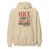 Nice With a Hint of Naughty Hoodie | Funny Christmas Sweatshirt – front