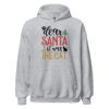 Dear Santa It Was the Cat Hoodie | Funny Christmas Sweatshirt – grey front