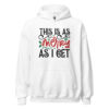 This Is As Merry As I Get Hoodie | Funny Christmas Sweatshirt – white front