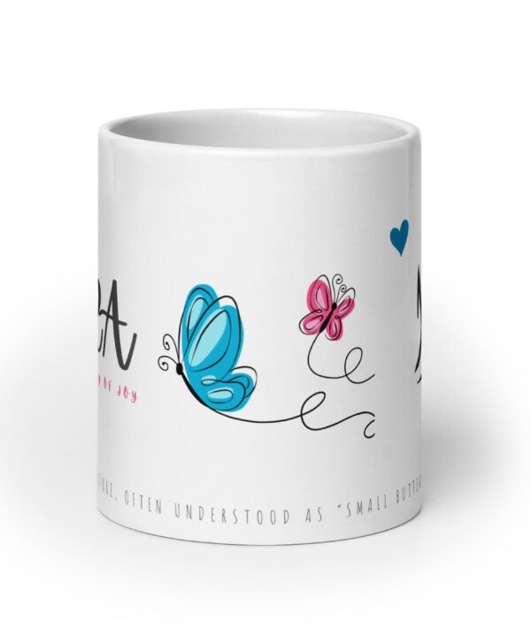 Yara Mug | Little Butterfly of Joy – white front